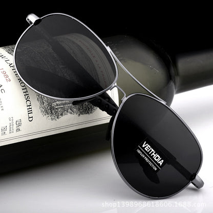 Men's polarized sunglasses - uv protection, lightweight aviator style