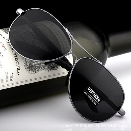 Men's polarized sunglasses - uv protection, lightweight aviator style