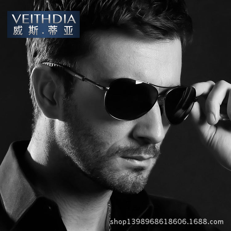 Men's polarized sunglasses - uv protection, lightweight aviator style
