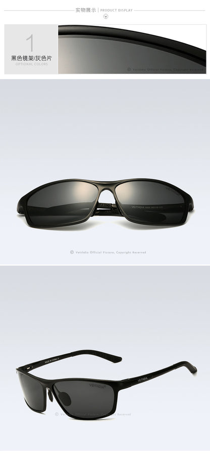 Men's sunglasses, polarized aluminum-magnesium sunglasses, fishing & driving glasses, driver's glasses