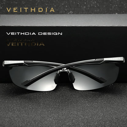 Men's aluminum-magnesium polarized sunglasses - stylish driving glasses for men