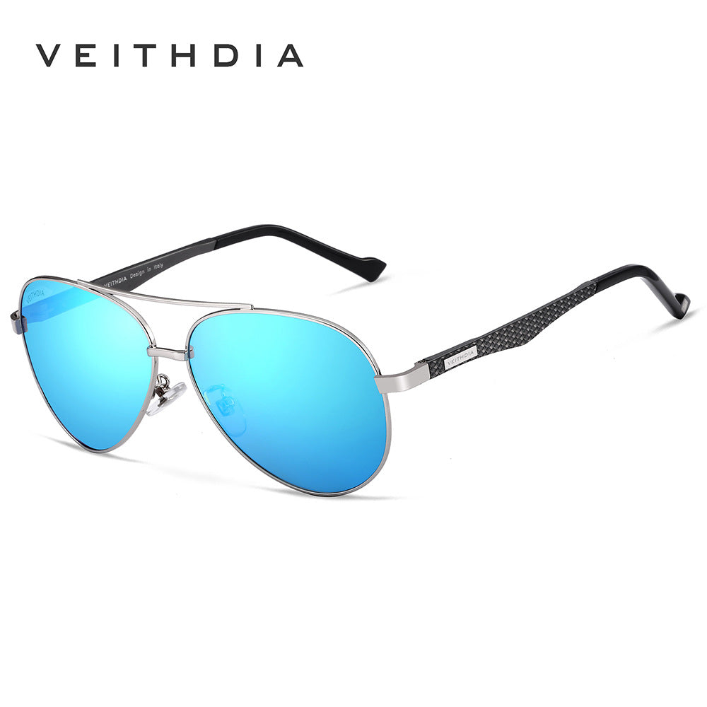 Men's polarized sunglasses - premium carbon fiber texture aluminum