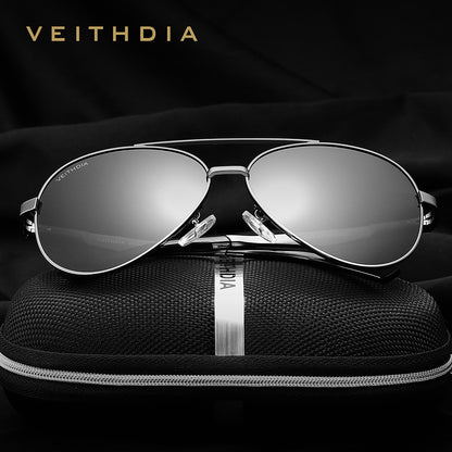 Men's polarized sunglasses - premium carbon fiber texture aluminum