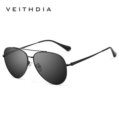 Men's polarized sunglasses - aviator style driving & fishing shades