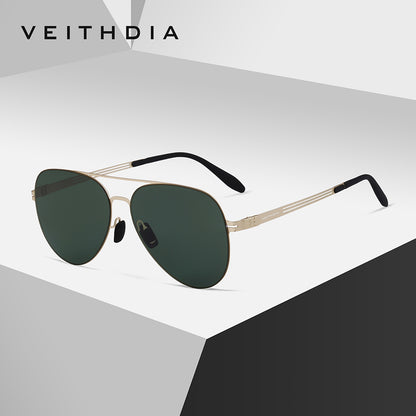 Unisex aviator sunglasses - flexible stainless steel