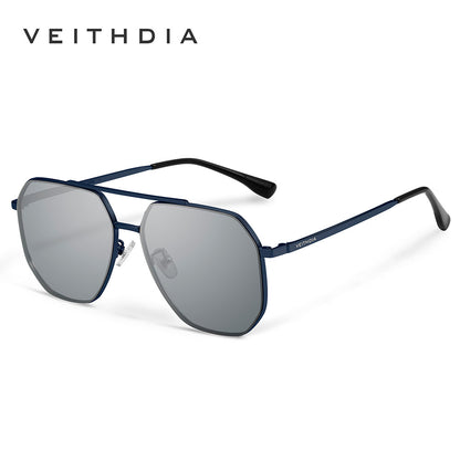 Men's DH nylon polarized metal sunglasses - uv protection, square outdoor sun glasses