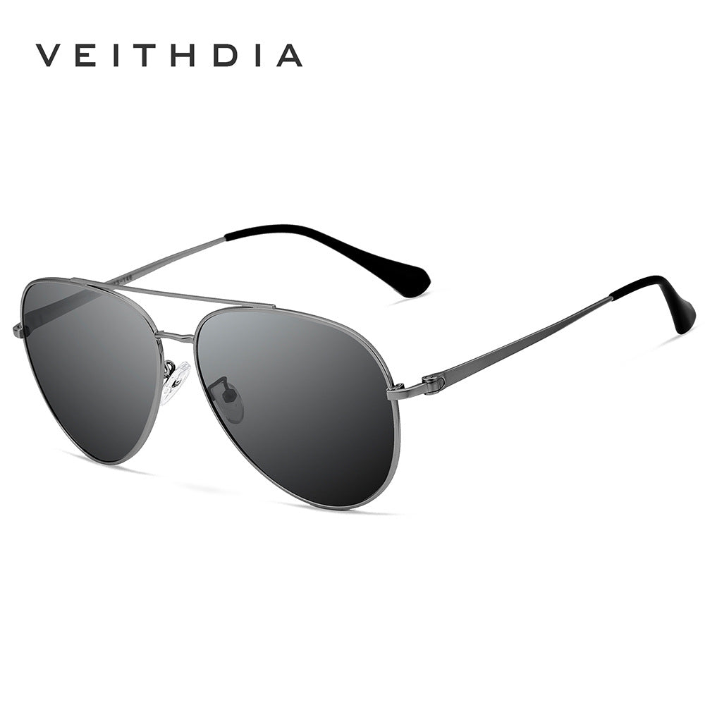 Men's polarized sunglasses - aviator style driving & fishing shades