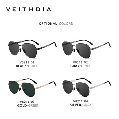 Unisex aviator sunglasses - flexible stainless steel