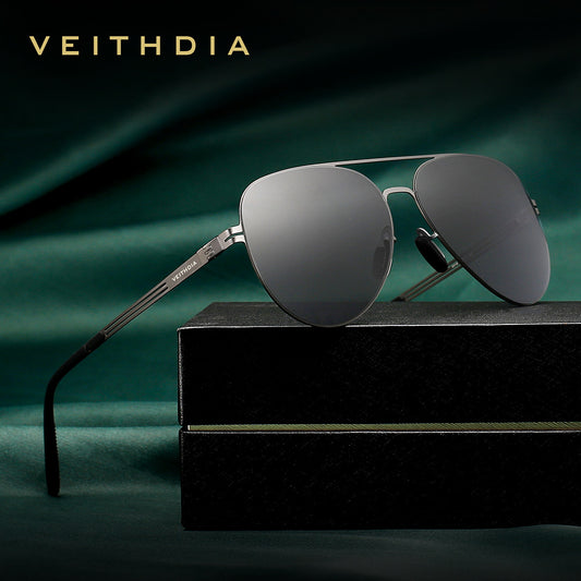 Unisex aviator sunglasses - flexible stainless steel