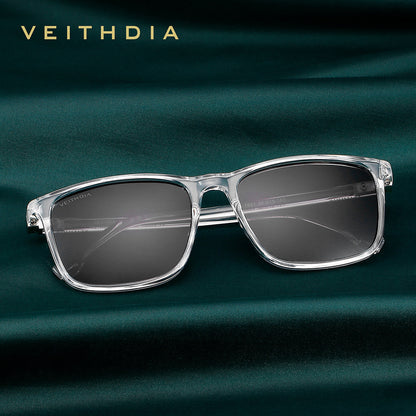 Unisex square frame polarized sunglasses