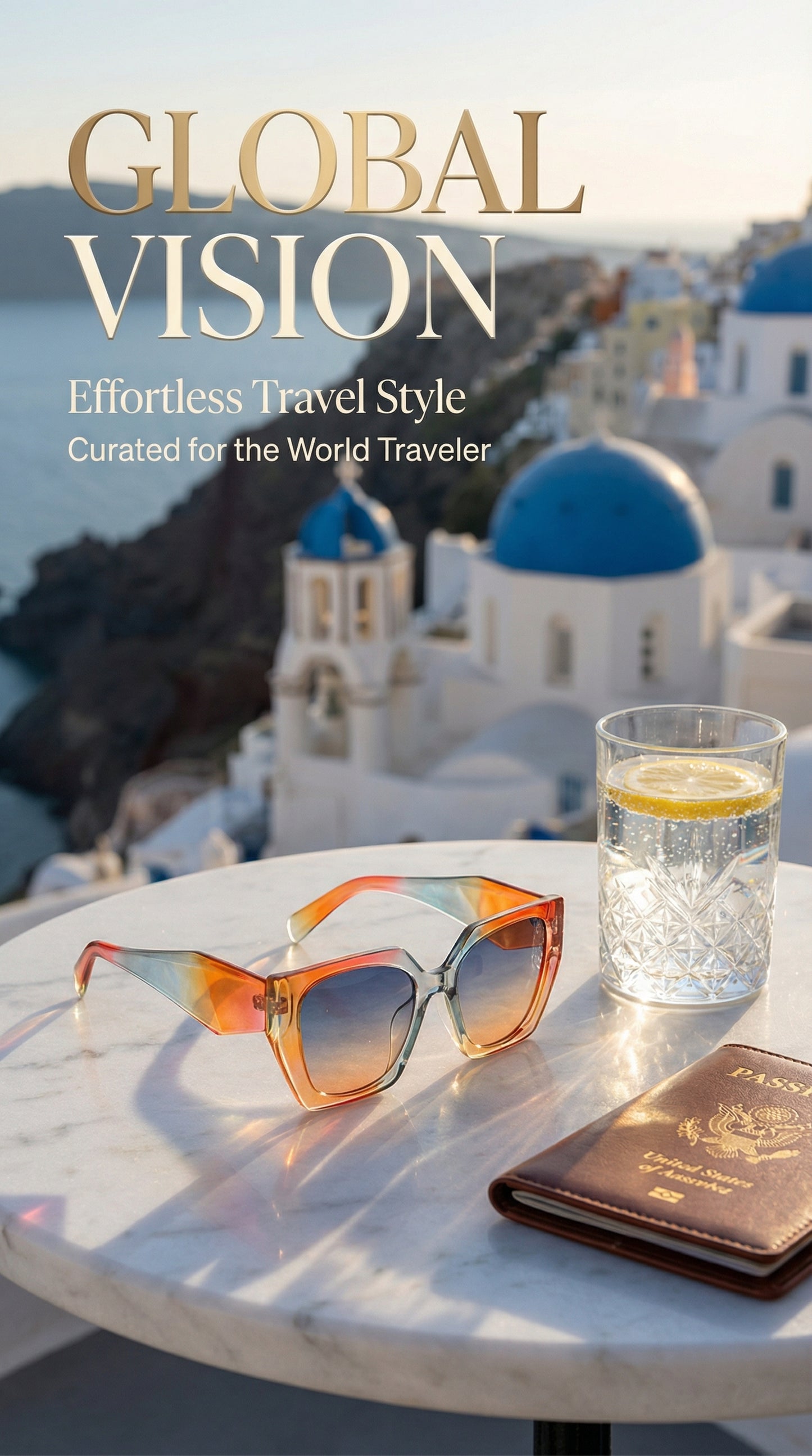 Cat-Eye Wide Temple Sunglasses for Women