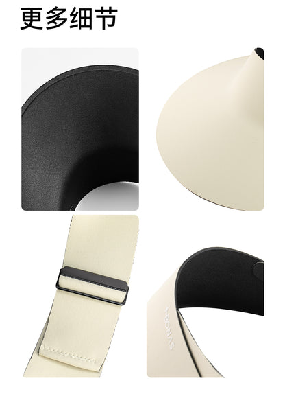 Women's Foldable Wide Brim Open-Top Sun Visor Hat