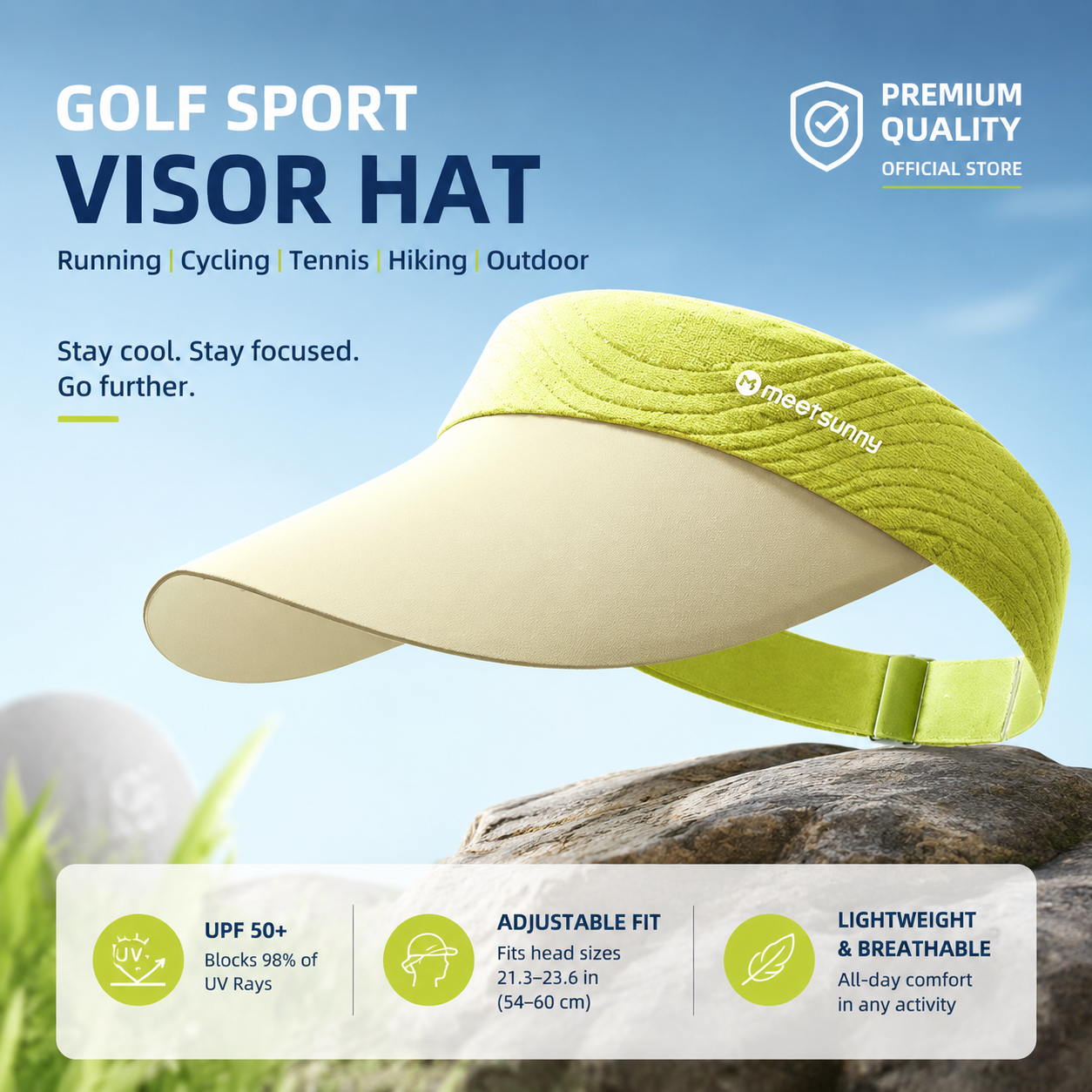 MEETSUNNY Women's Sports Sun Visor Hat