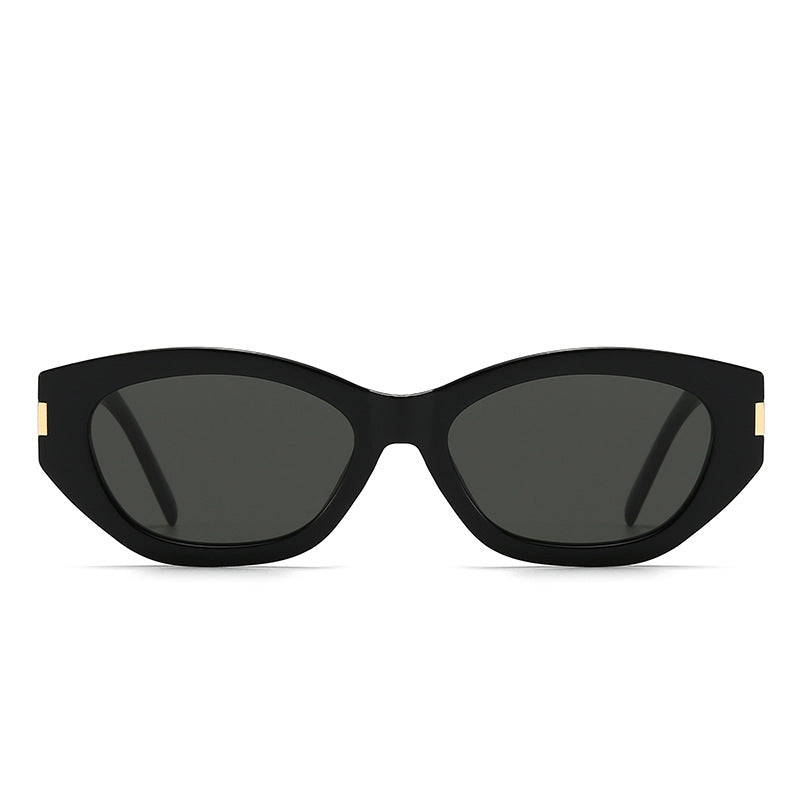 Cat Eye Butterfly Sunglasses with Black Storage Pouch