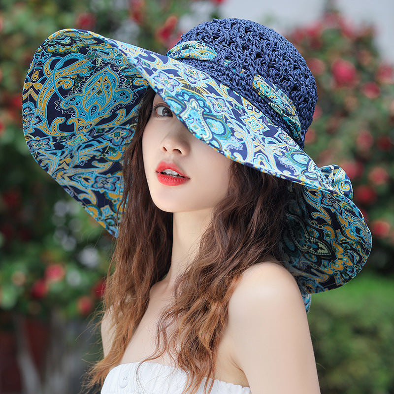 Women's Wide Brim Straw Sun Hat
