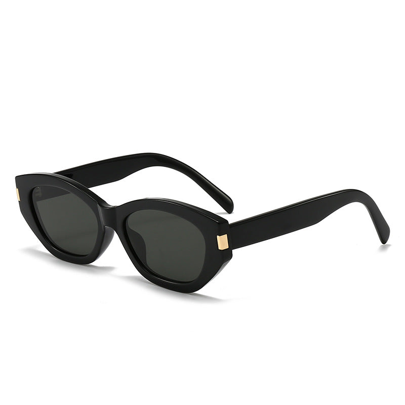 Cat Eye Butterfly Sunglasses with Black Storage Pouch