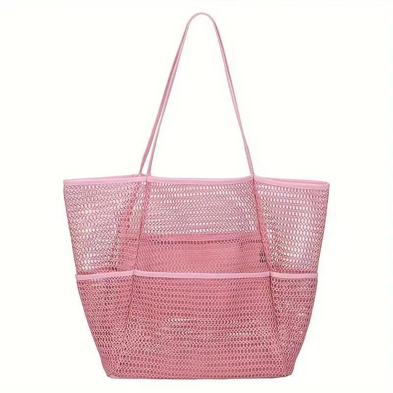 Double-Layer Mesh Beach Tote Bag