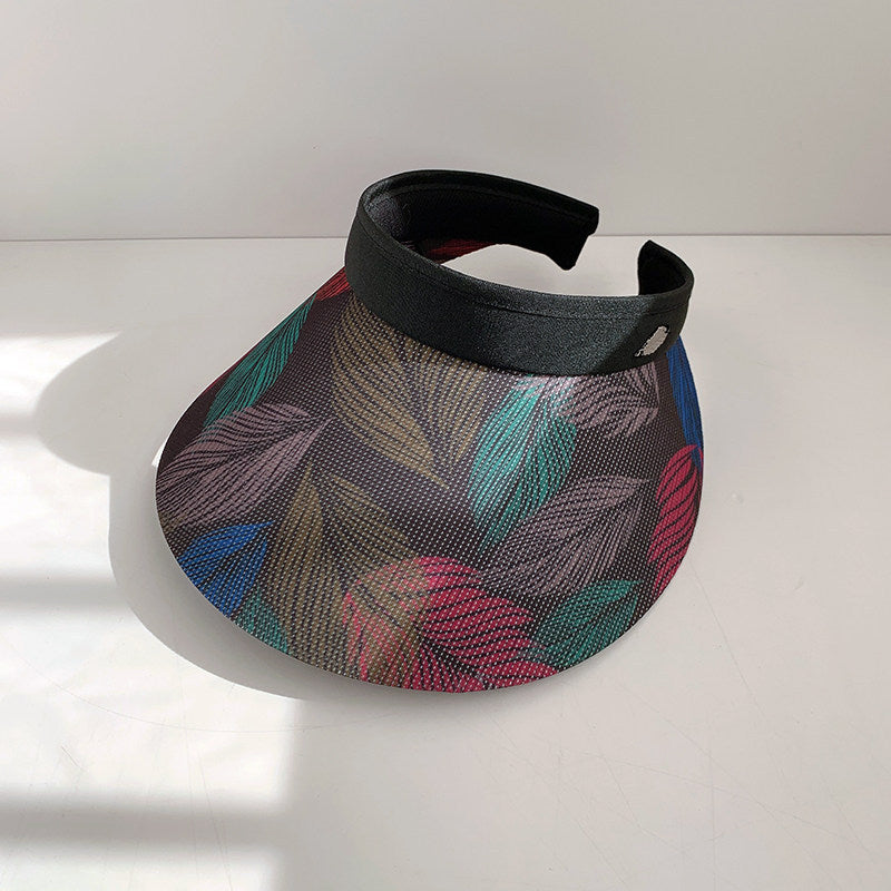 Women’s Wide Brim Open-Top Sun Visor Hat