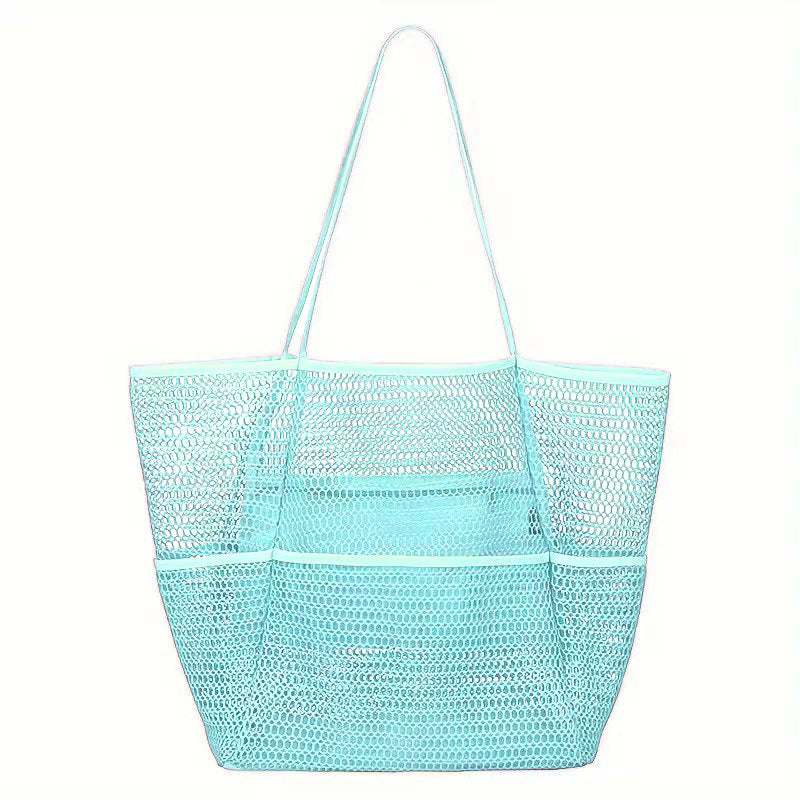Double-Layer Mesh Beach Tote Bag
