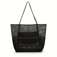 Double-Layer Mesh Beach Tote Bag